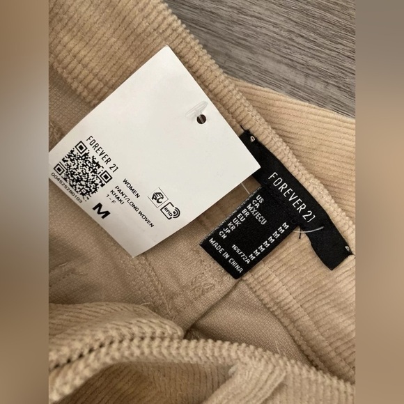 NEW Forever 21 Women's Wide Leg Corduroy Cargo Pants Gorpcore Skater Medium - Picture 7 of 8